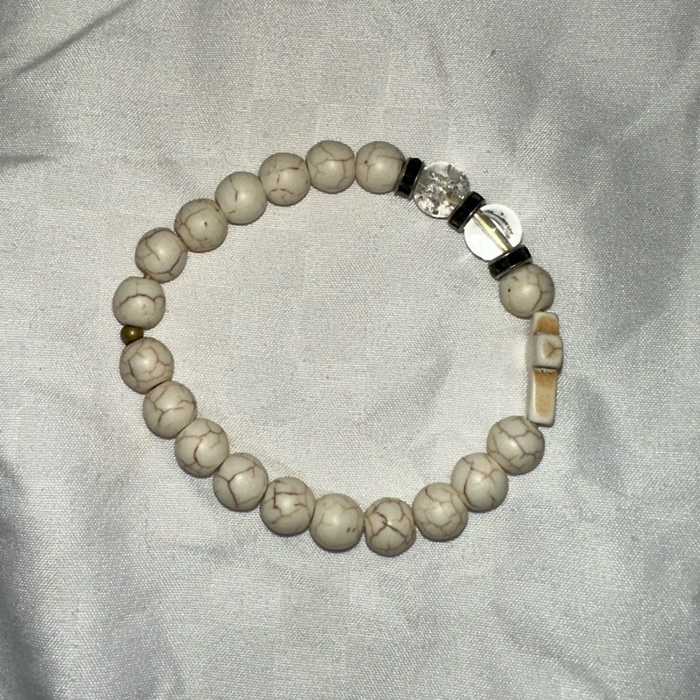 Beaded Cross Bracelet